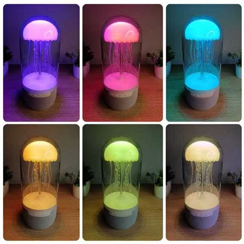 3 in 1 Creative Colorful Jellyfish Lamp Bluetooth-Compatible Speaker Ellyfish Speaker with Lights for Home Office