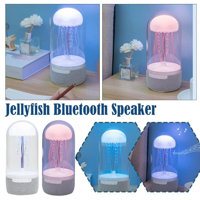 3 in 1 Creative Colorful Jellyfish Lamp Bluetooth-Compatible Speaker Ellyfish Speaker with Lights for Home Office